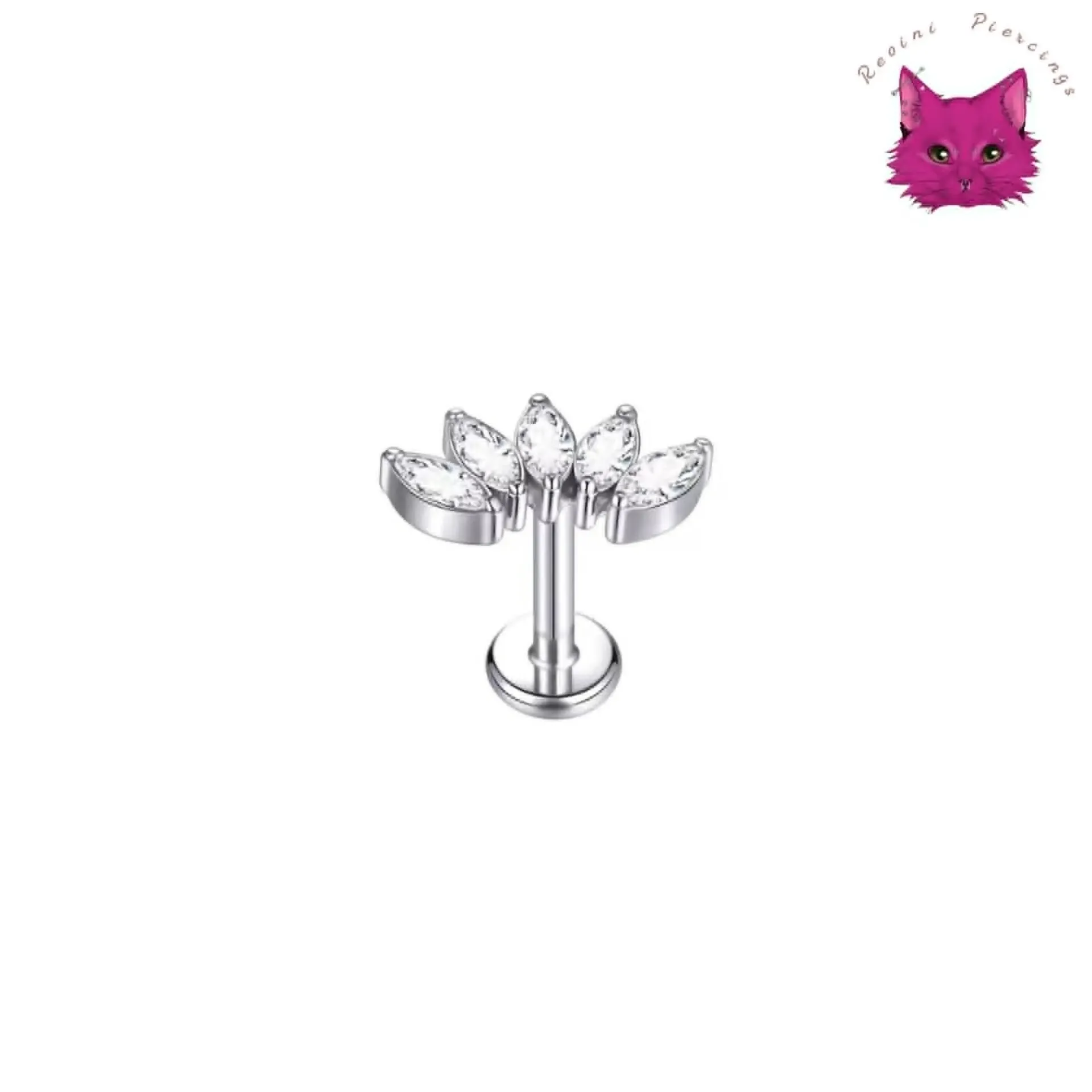 [PJ-DF-TT-S-16-8-C-27-O] Marquise Crown (Silver)