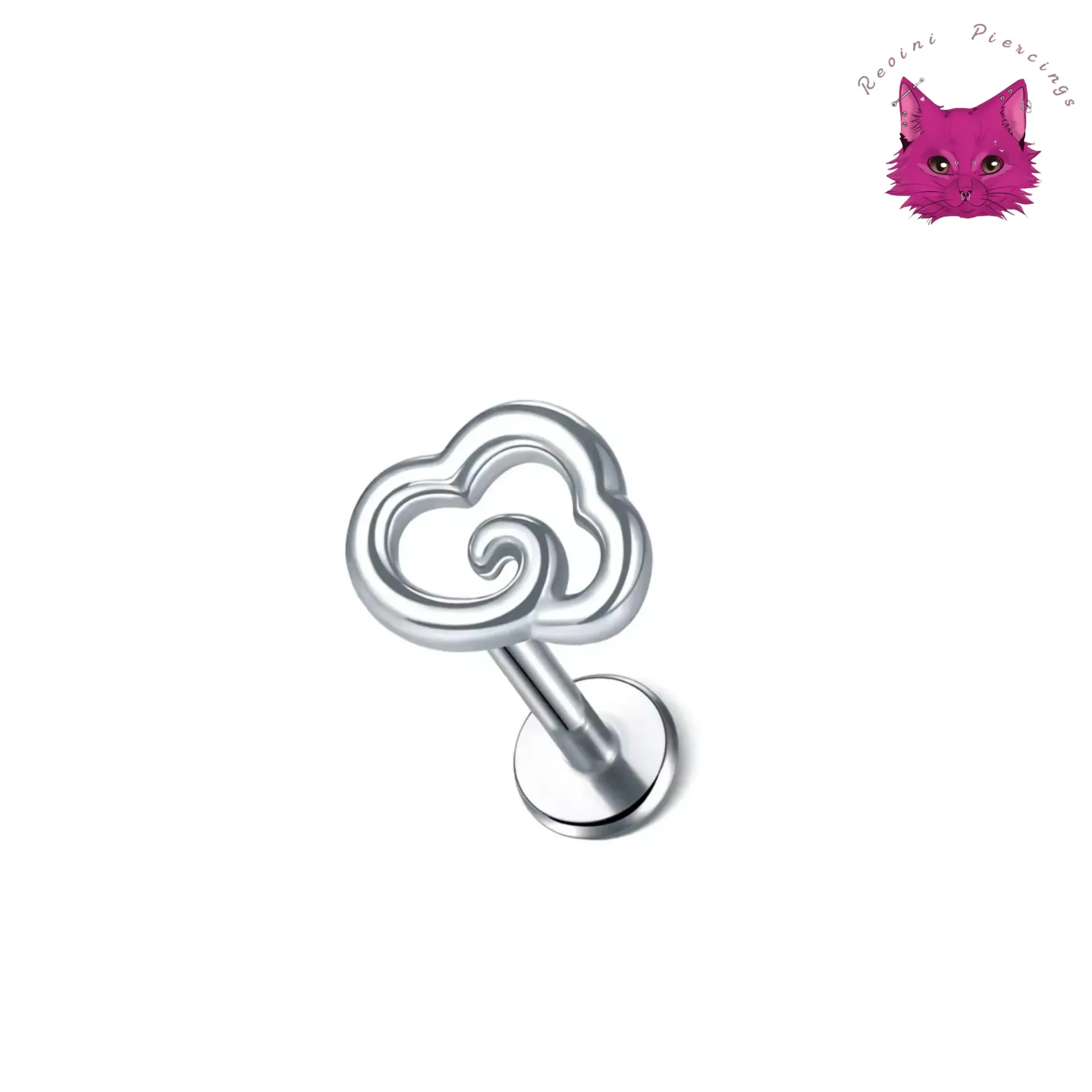 [PJ-DF-SS-S-16-8-D-10-O] Cloud Swirl (Silver)
