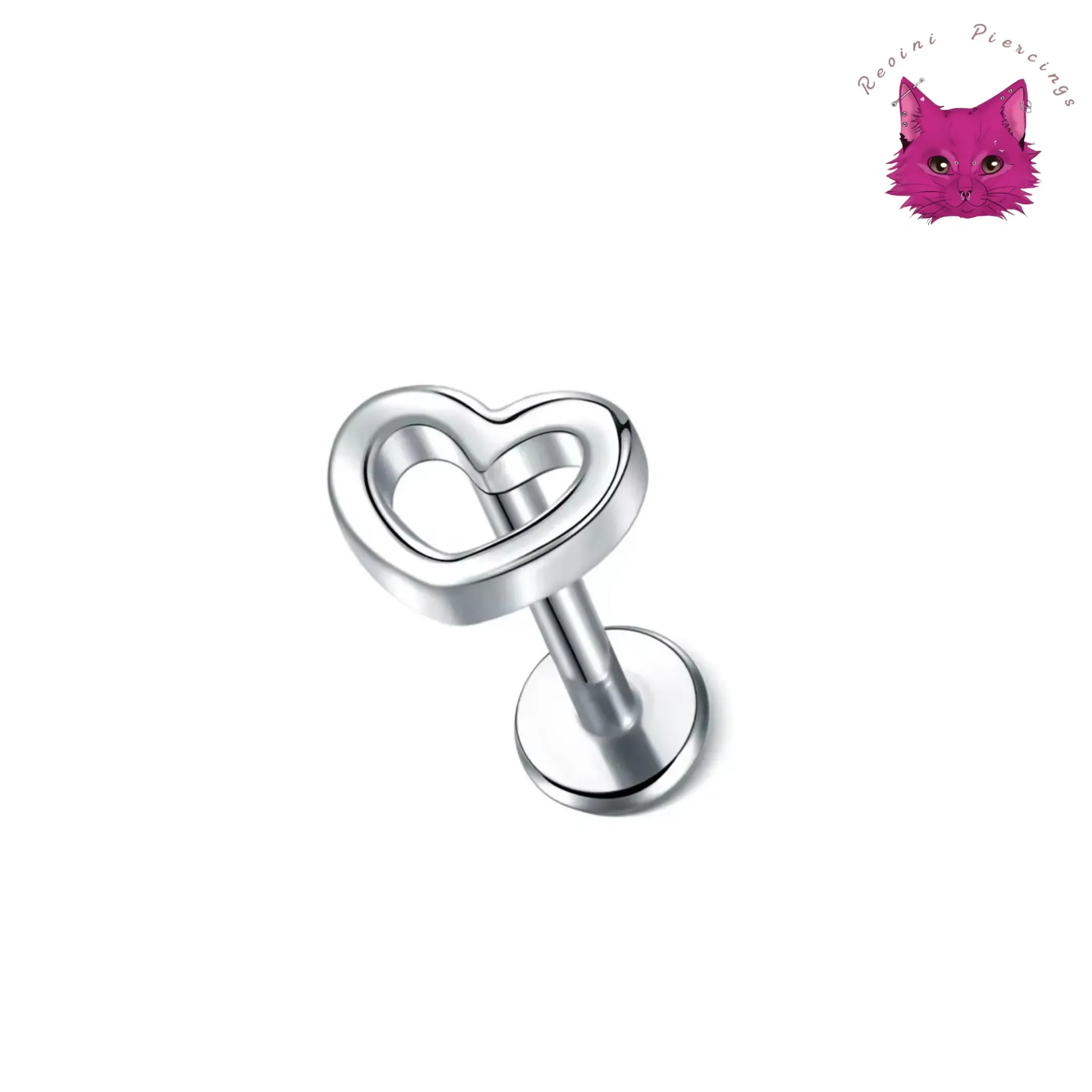 [PJ-DF-SS-S-16-8-D-12-O] Heart Swirl (সিলভার)