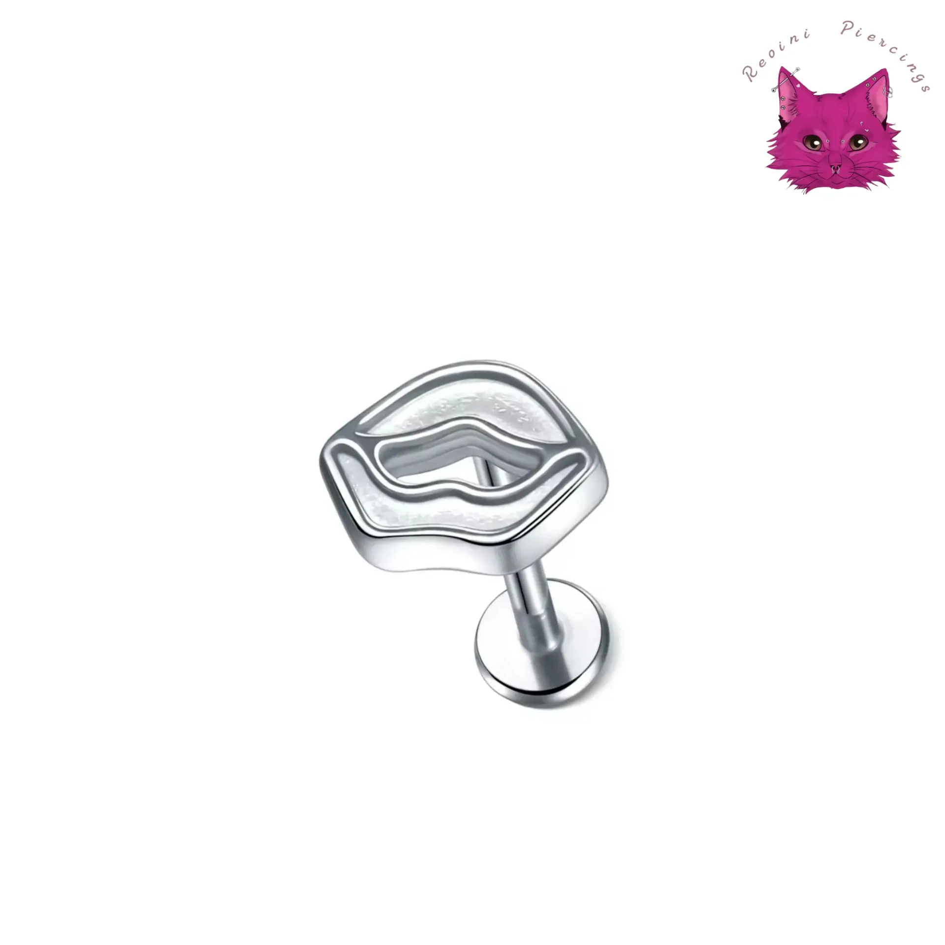 [PJ-DF-SS-S-16-8-D-24-O] Lip Plains (Silver)