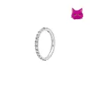 Rhinestone Clicker Hoop-Titanium