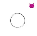 Plain Clicker Hoops—Stainless Steel