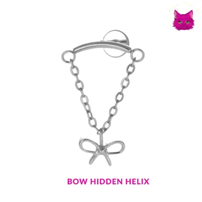 [PJ-HH-TT-S-16-8-A-3-O] Bow Hidden Helix (সিলভার)