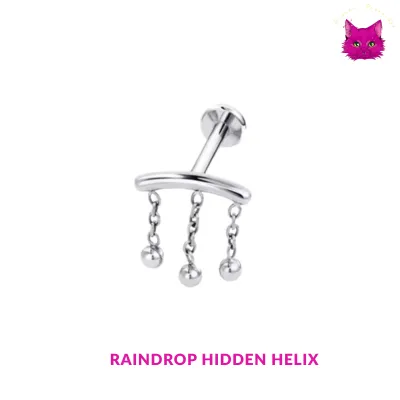 [PJ-HH-TT-S-16-A-7-O] Raindrop Hidden Helix (Silver)