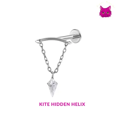 [PJ-HH-TT-S-16-A-8-O] Kite Hidden Helix (Silver)