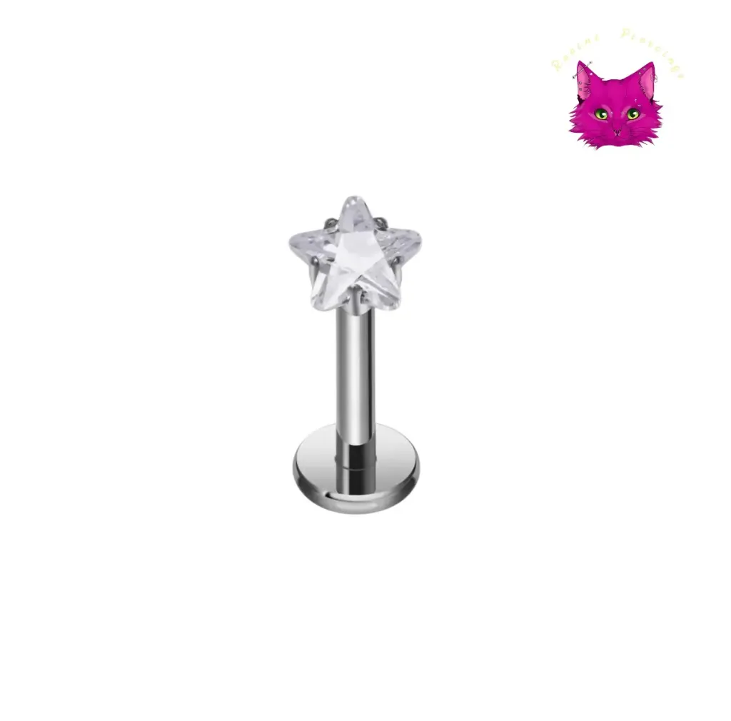 [PJ-BF-SS-S-16-8-C-3-26] Rhinestone Star (Silver, 3 mm)