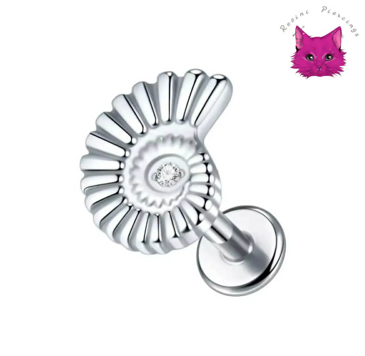 [PJ-DF-TT-S-16-8-C-10-O] Sea Shell (Silver)