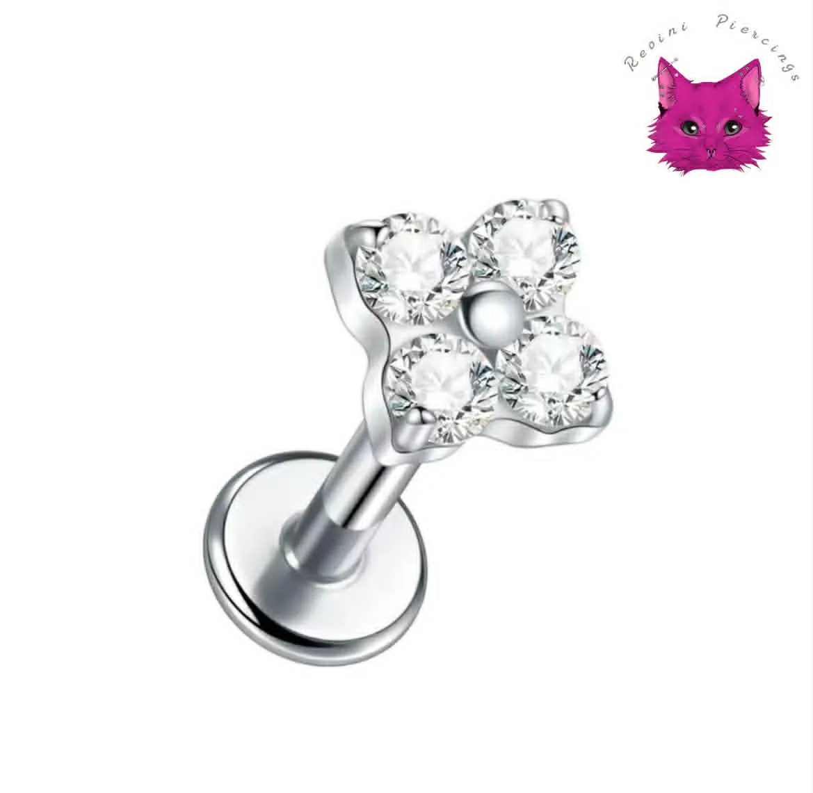 [PJ-DF-TT-S-16-8-C-16-S] Clover (Silver, Small)